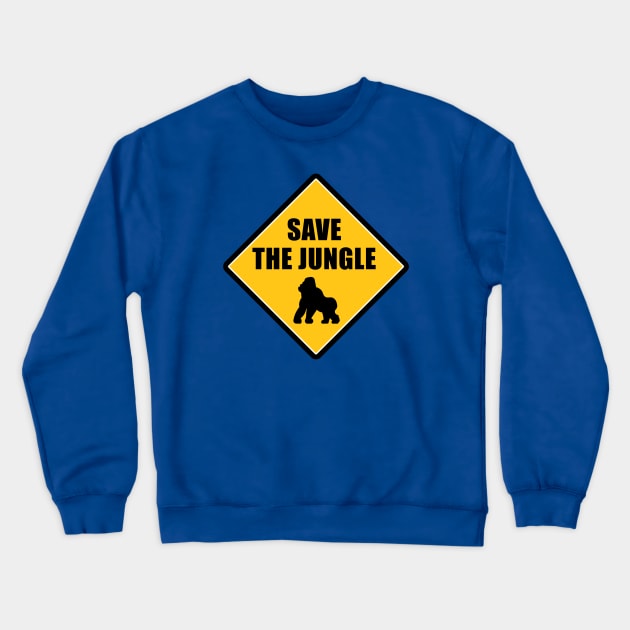 Save the jungle Crewneck Sweatshirt by AsKartongs